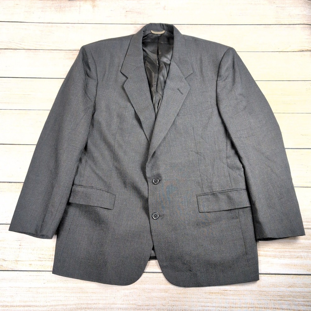 Christian Dior Monsieur Grey Wool Blazer Jacket Mens 46R USA Made